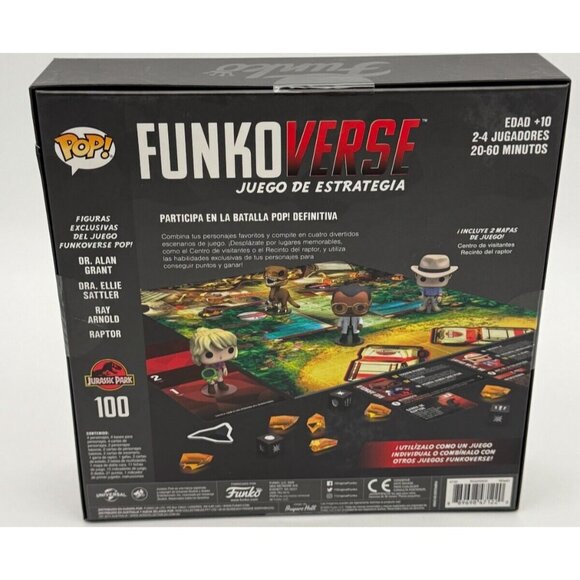 Funko Pop! Funkoverse Jurassic Park Strategy Game Spanish Edition New Sealed 2-4 - Picture 8 of 8